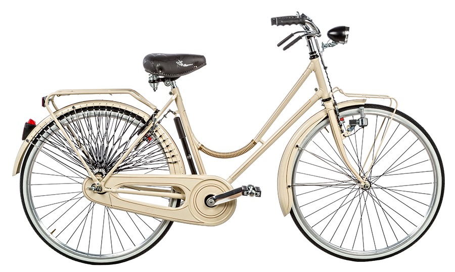 bicicletta donna cruiser nero e verde scuro cerchi 26